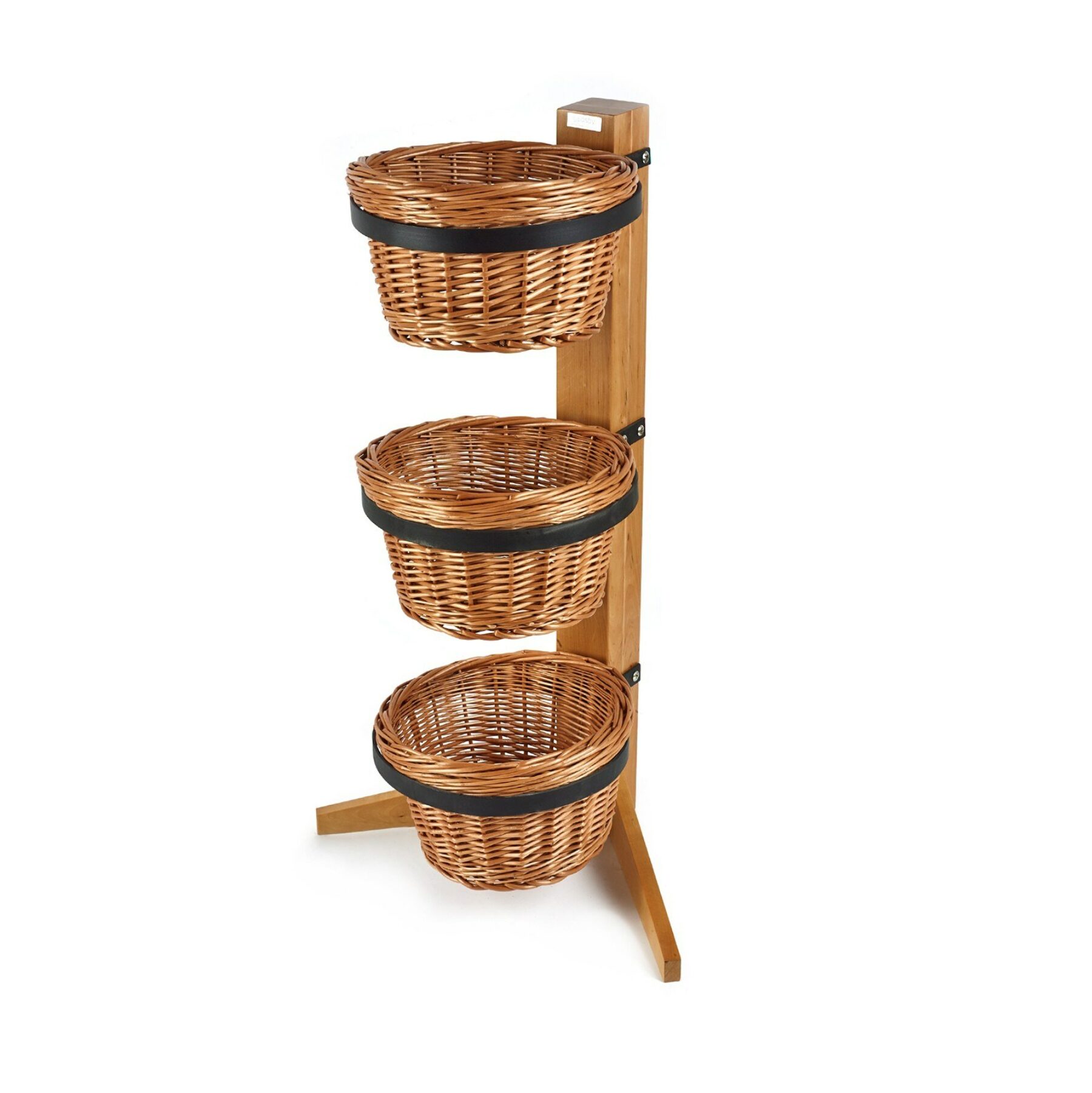 3 Tier Display Stand with Round Baskets