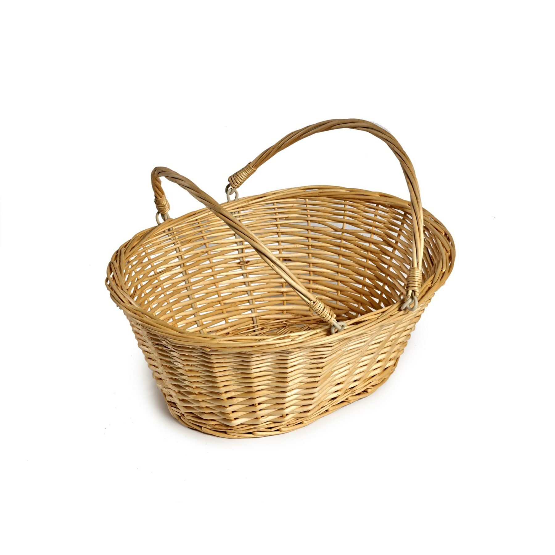 Shopping Basket with Folding Handles - Light