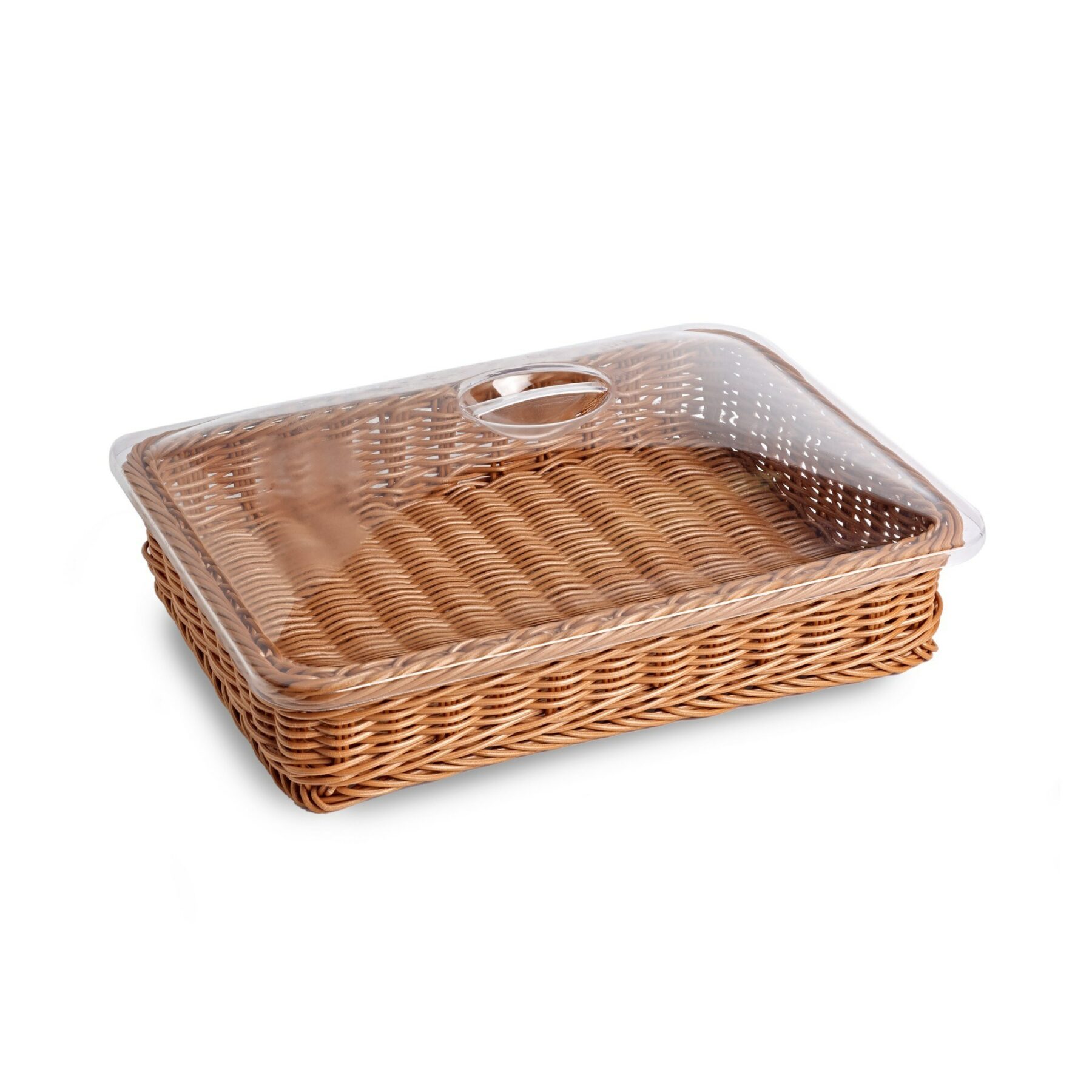 Clear Lid For 40cm Plastic Wicker Baskets