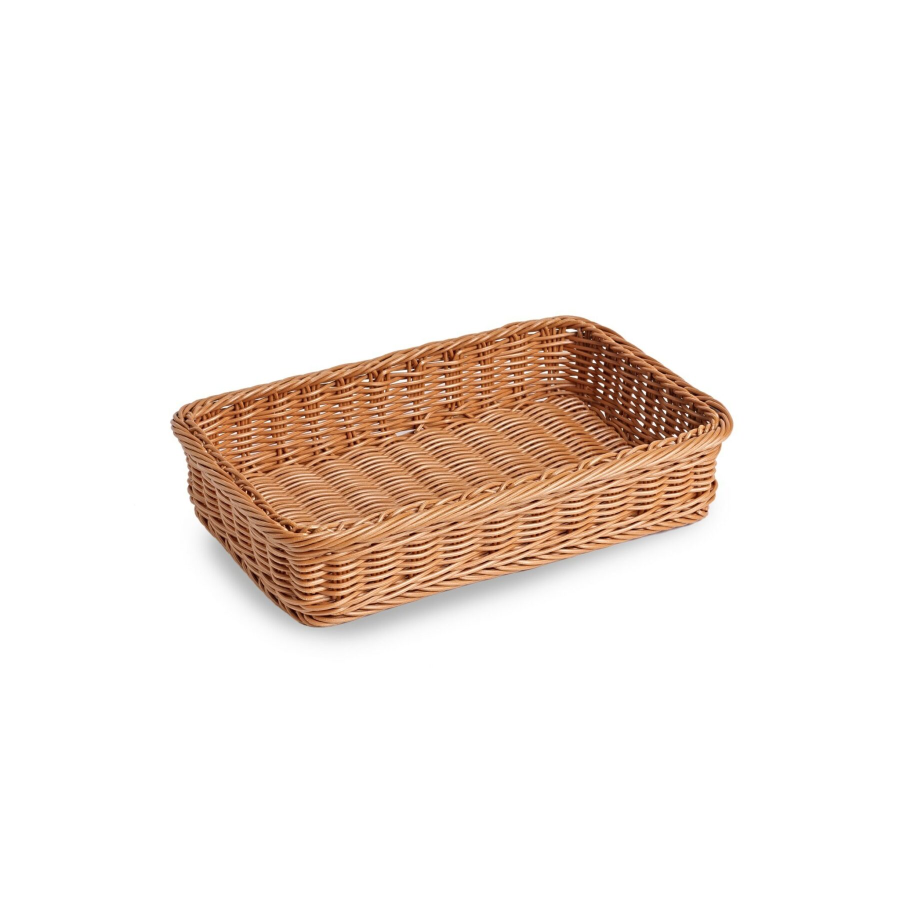 Plastic Wicker Basket - 38cm