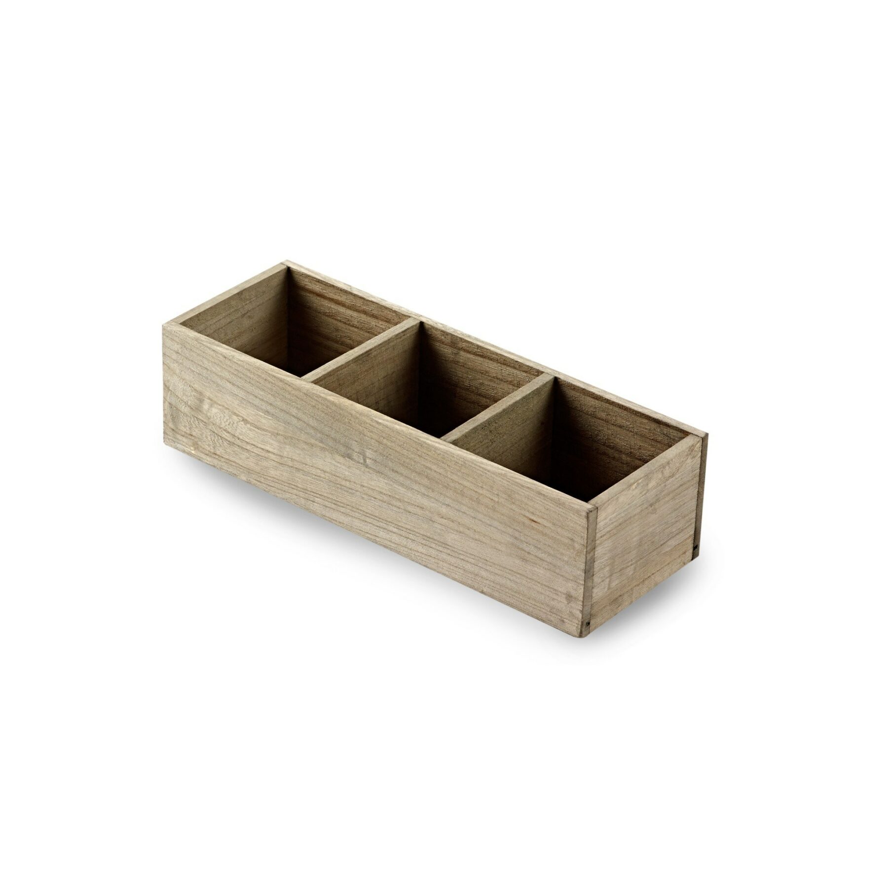 Wooden Storage Box with Dividers
