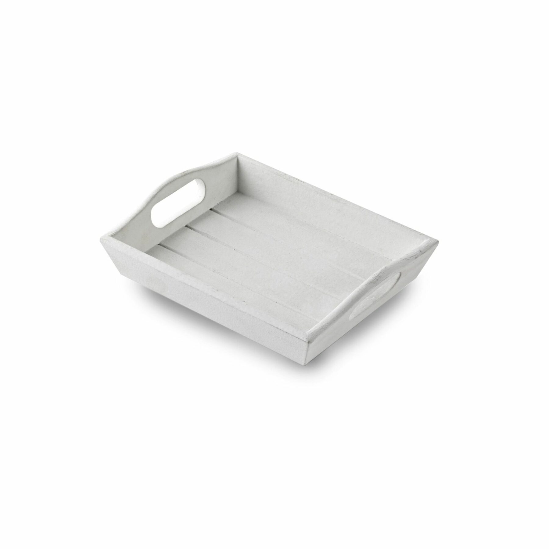 Small Wooden Tray - White