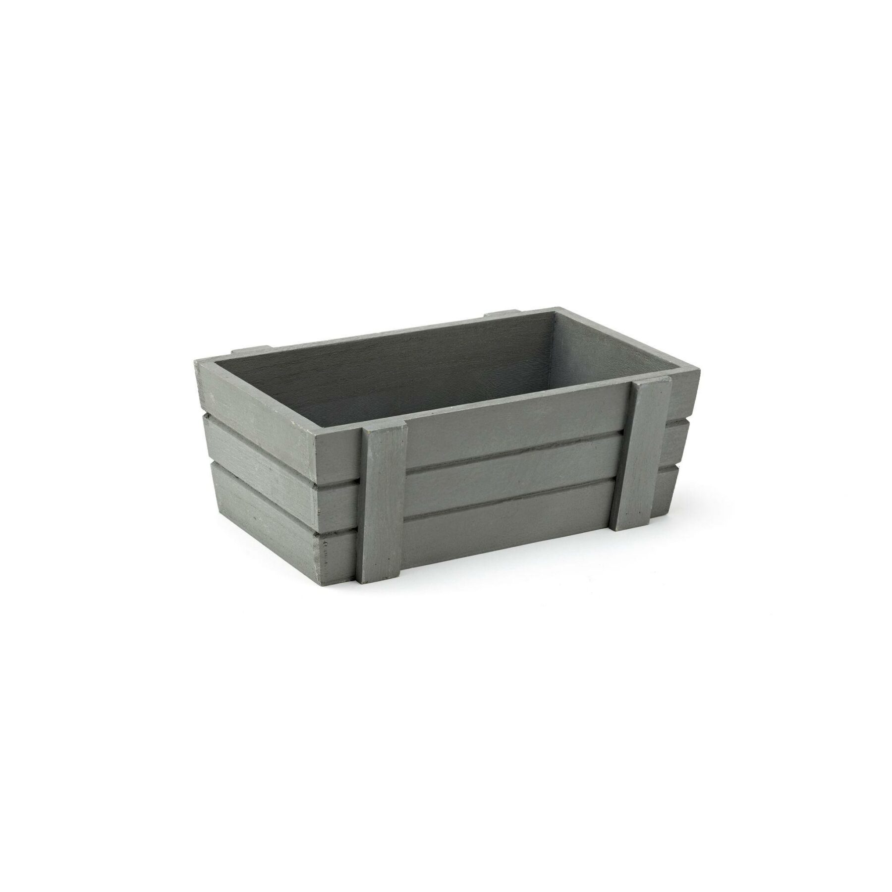 Small Wooden Crate - Grey