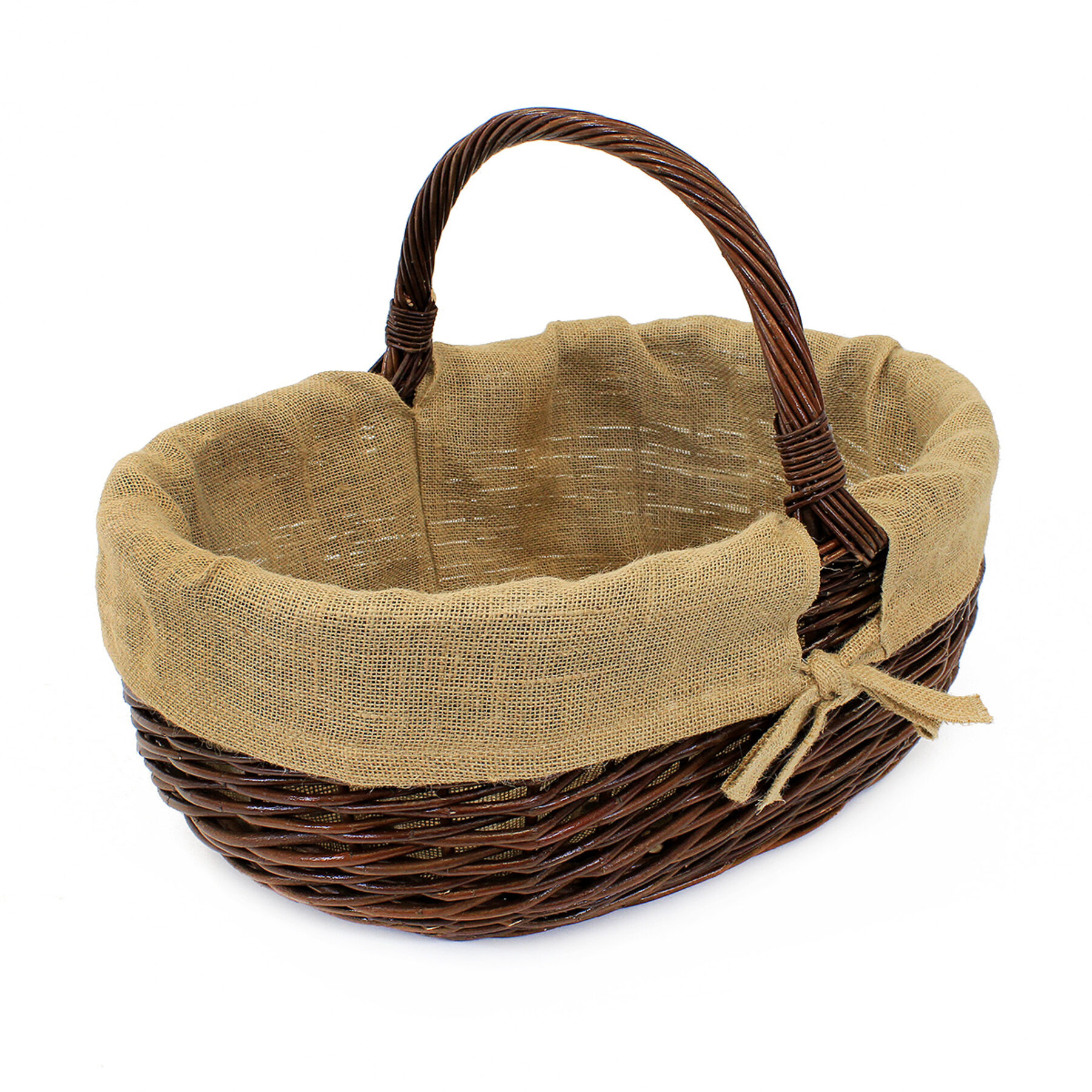 Large Lined Wicker Trug