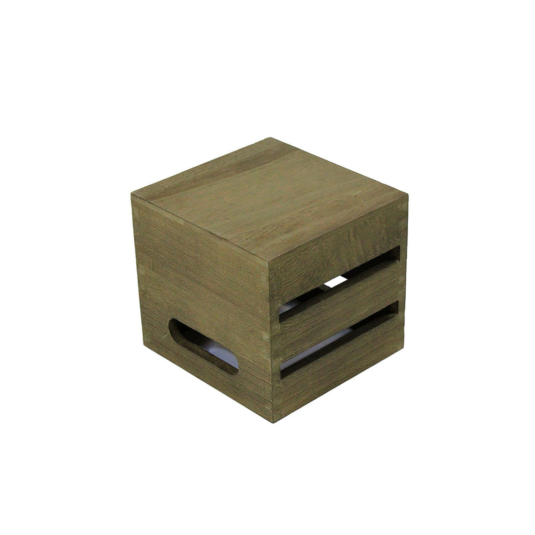 Small Wooden Crate - Dark - Upside Down