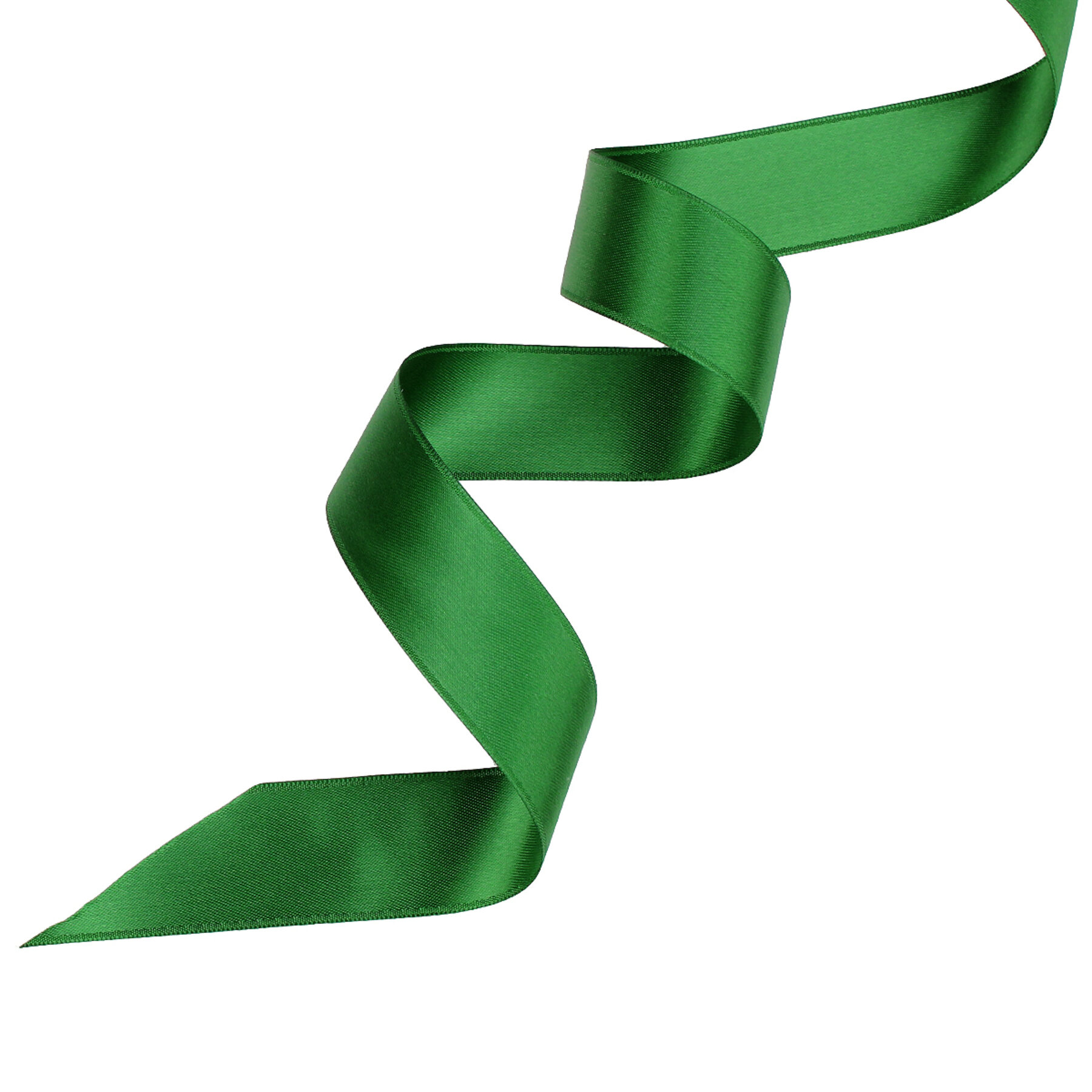 Green Double-Faced Satin Ribbon - 25m