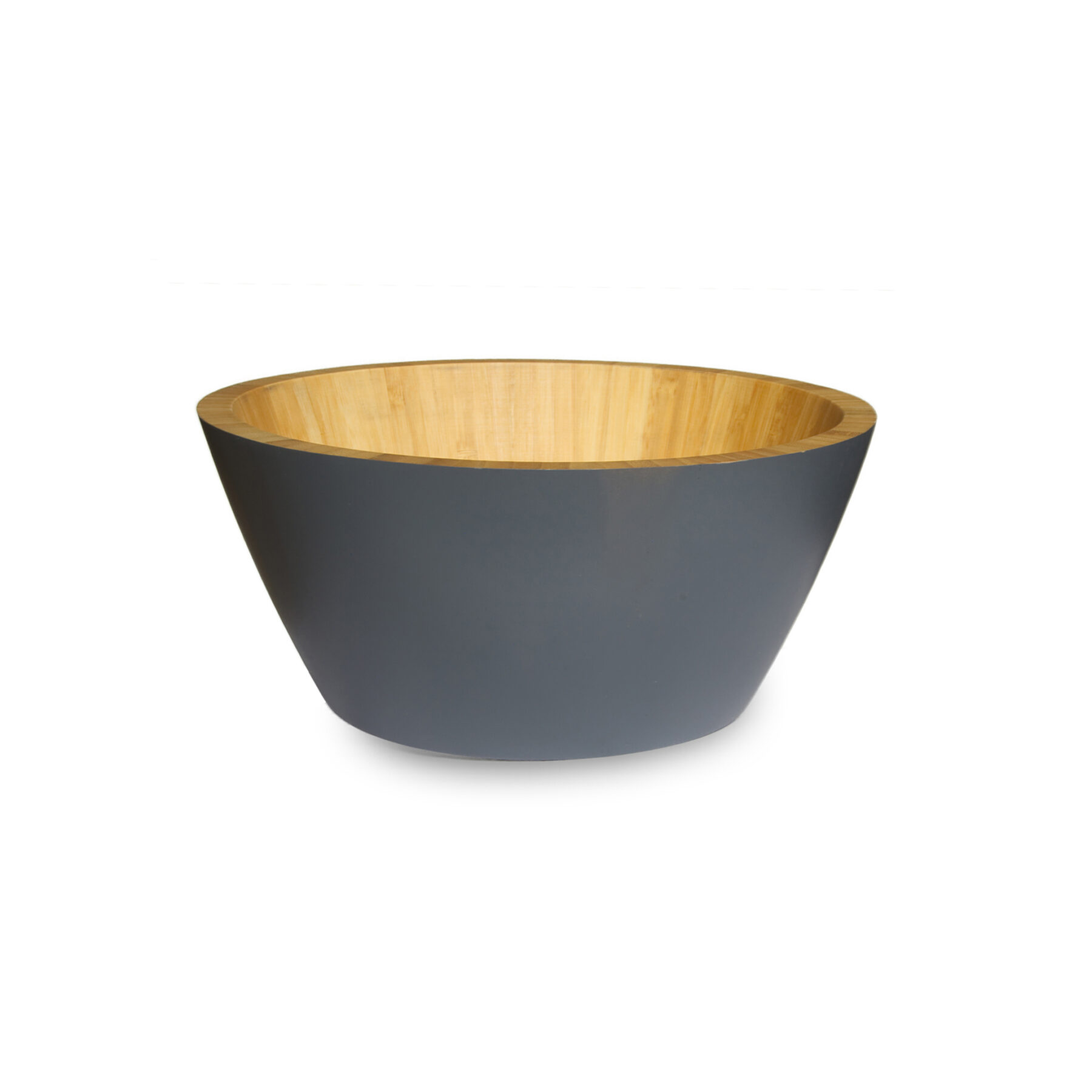 Large Grey Bamboo Bowl