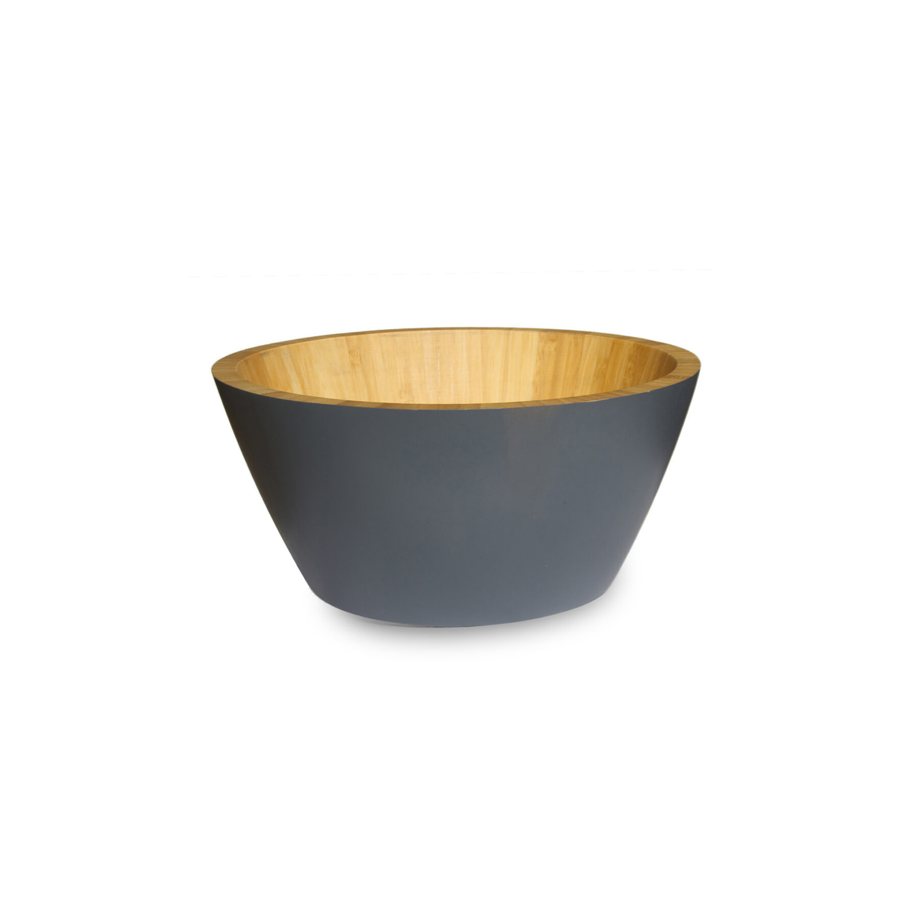 Medium Grey Bamboo Bowl