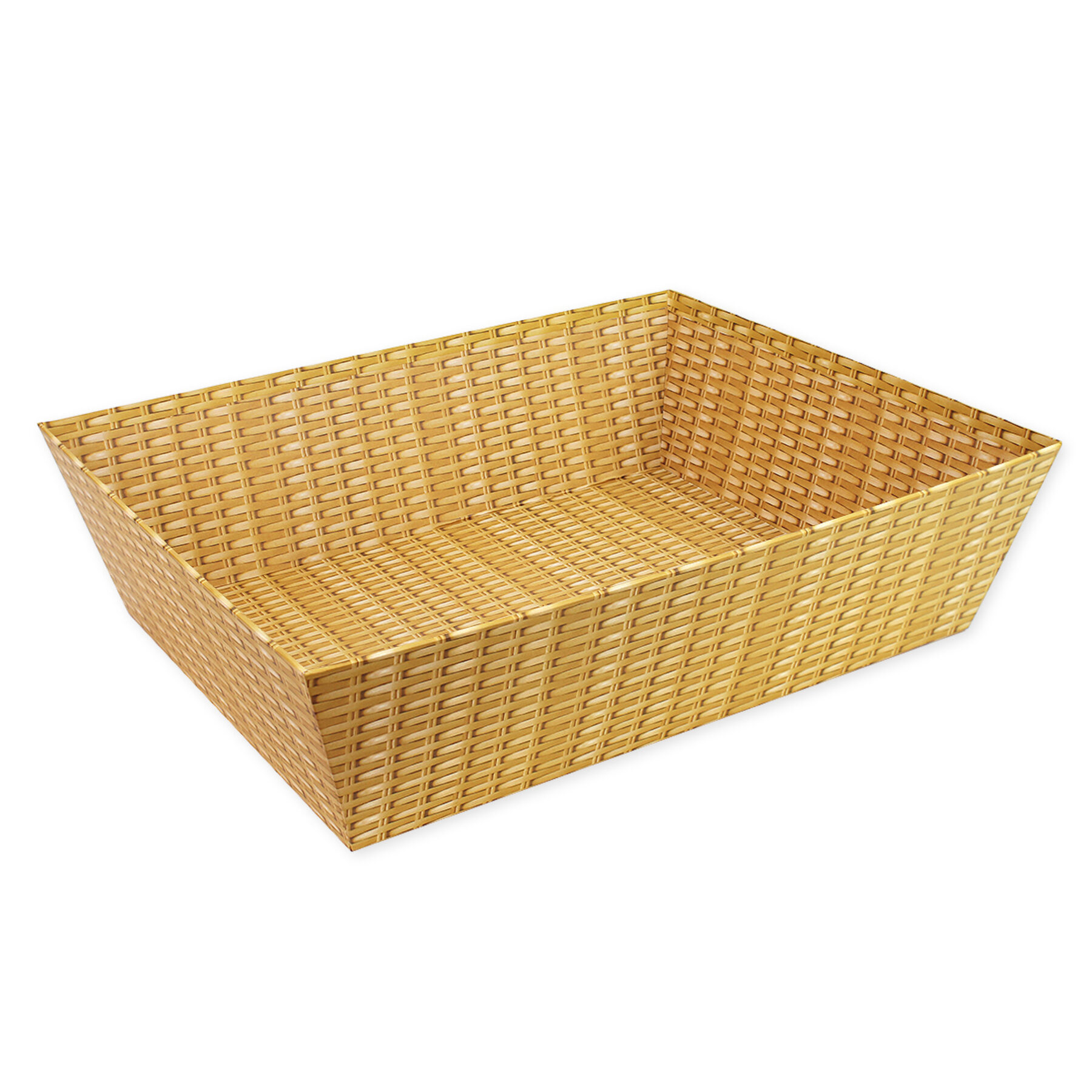 Large Card Tray - Wicker Print