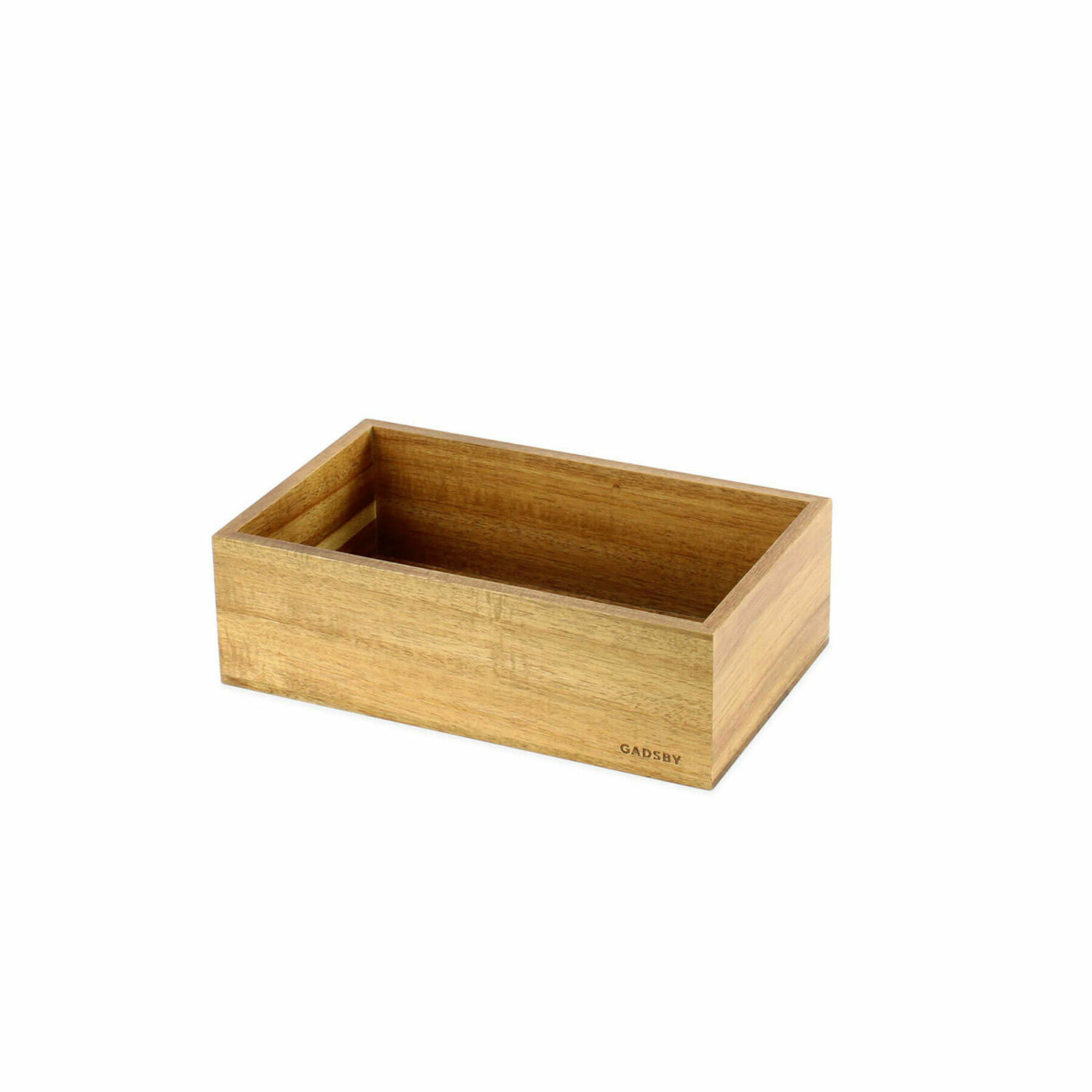1/4 GN Acacia Wooden Crate