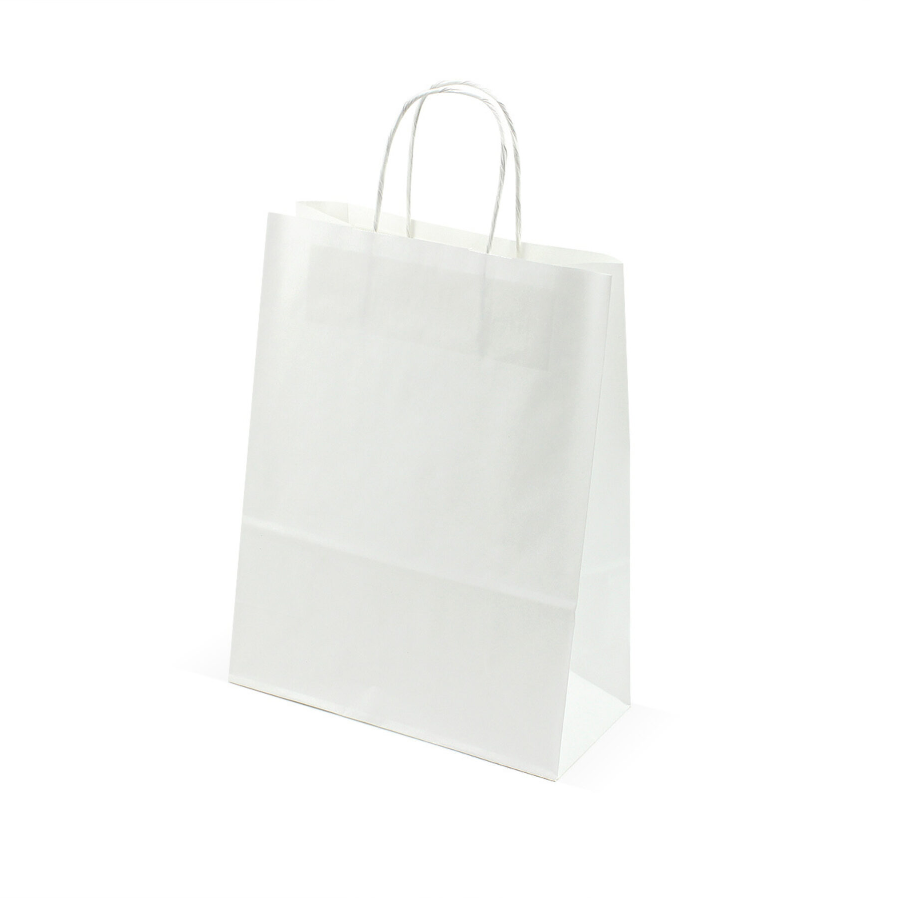 Paper Carrier Bag (20pcs) with Twisted Handles - White - Image 1