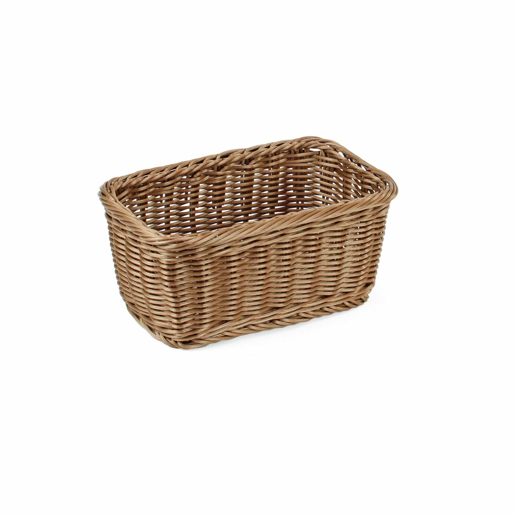 1/4 GN Deep Taupe Polywicker Basket