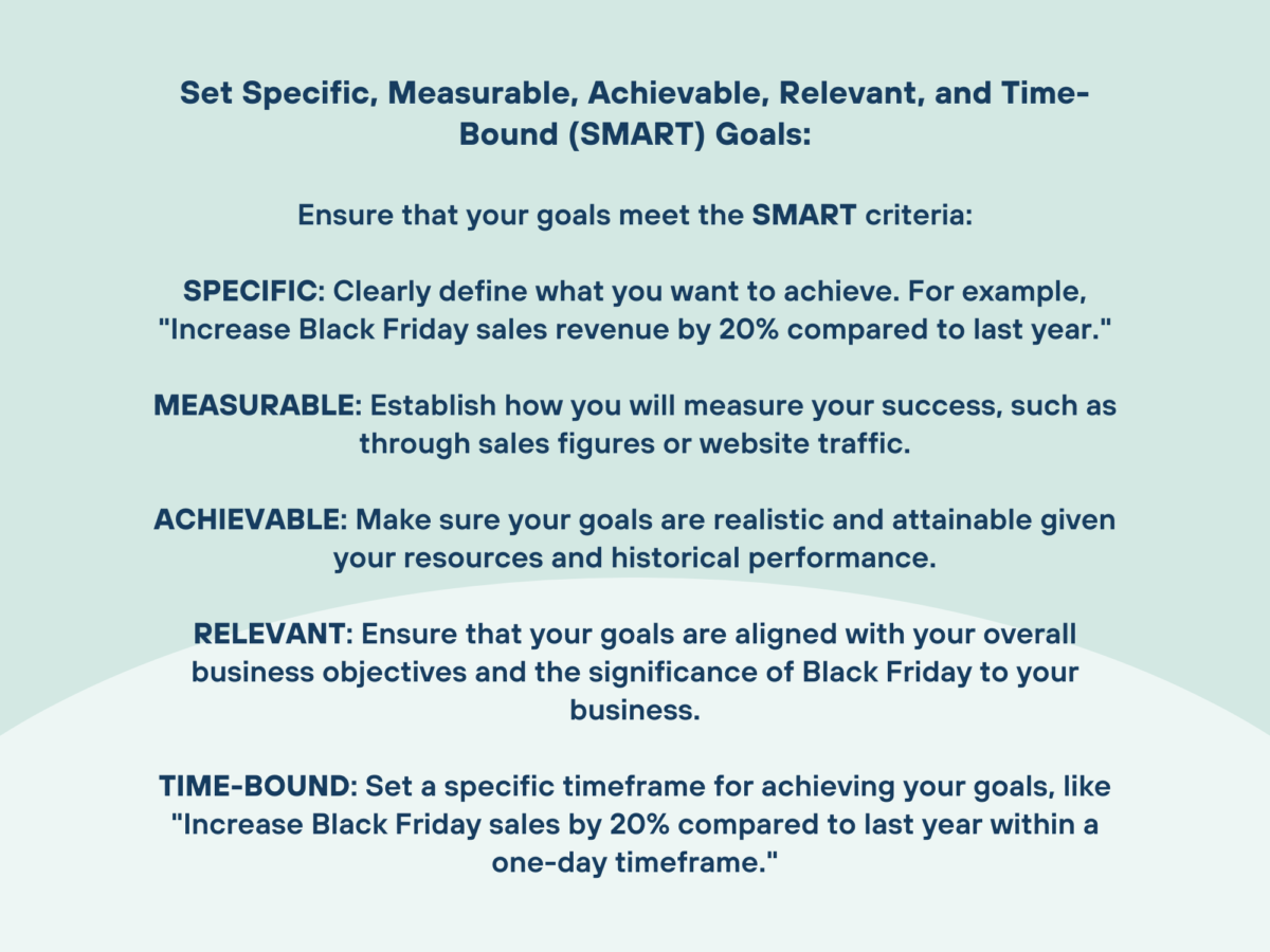 Black Friday SMART method