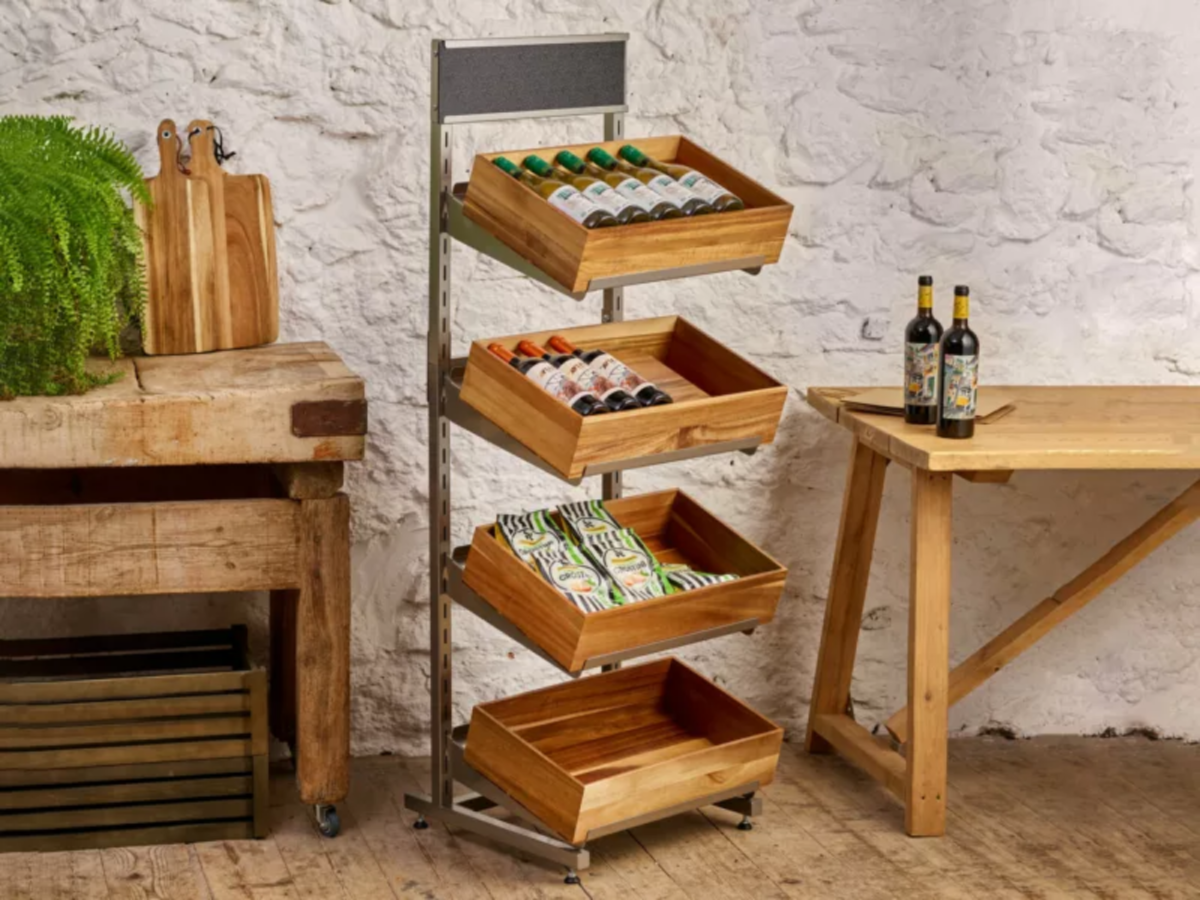 Metal Freestanding Display Unit