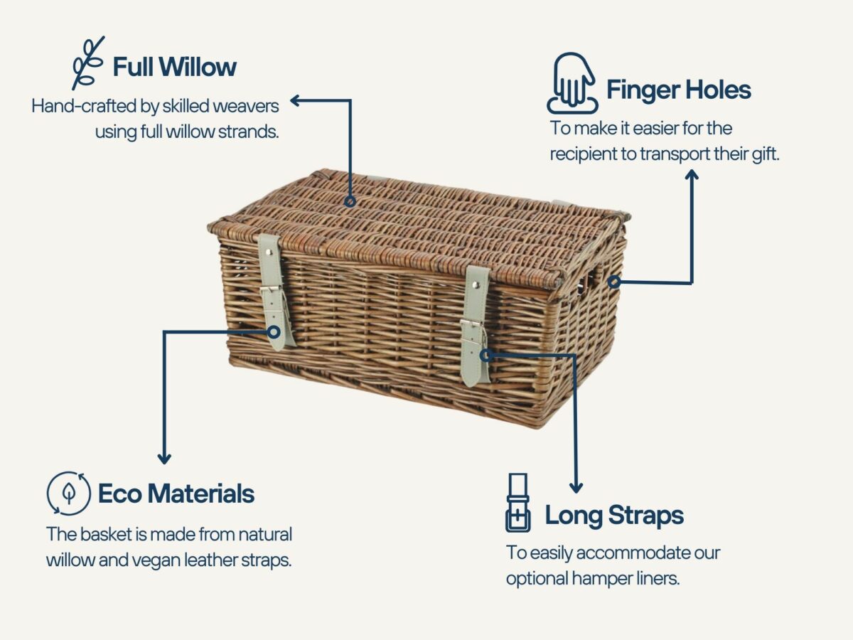Wicker hamper baskets