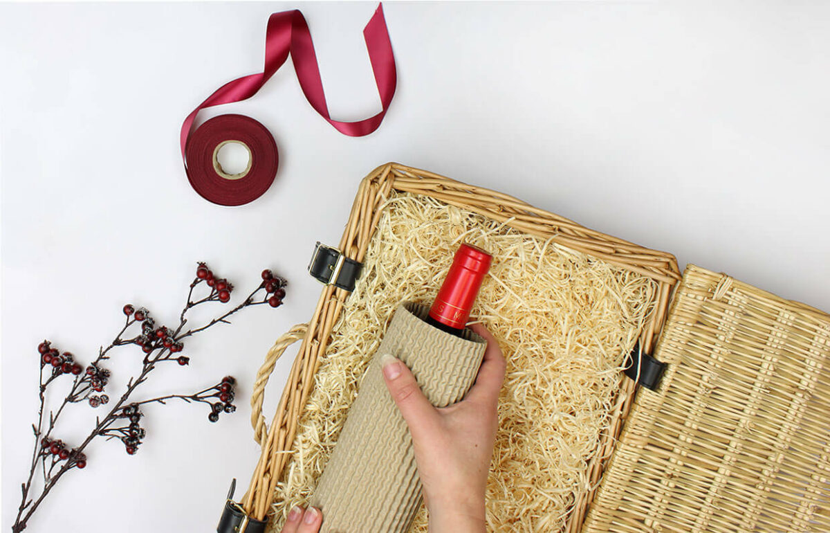Christmas Gift Packaging - Wicker Hamper Basket
