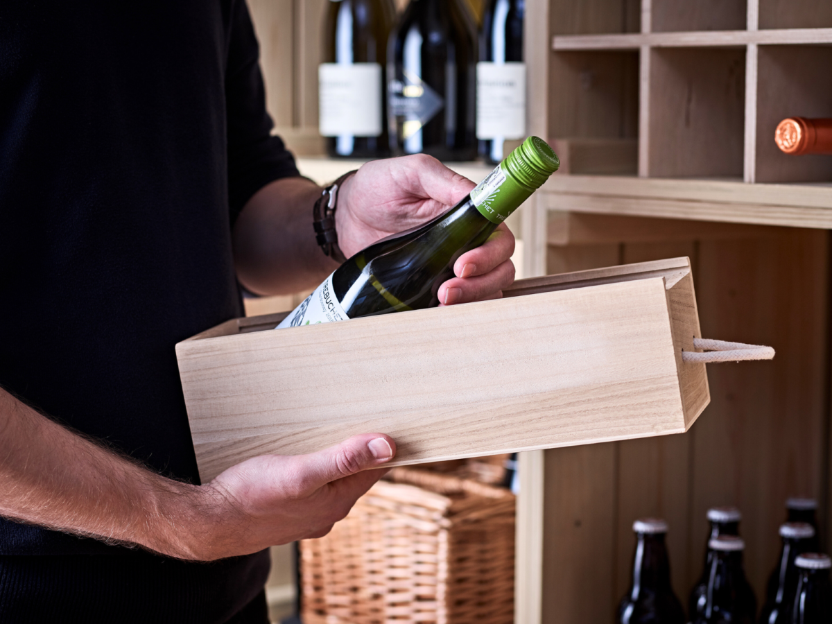 Wooden Bottle Box