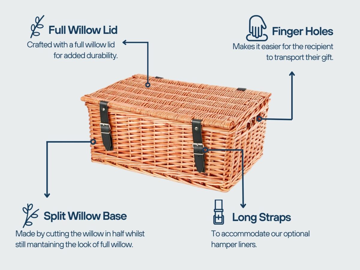 Split willow hamper specifications