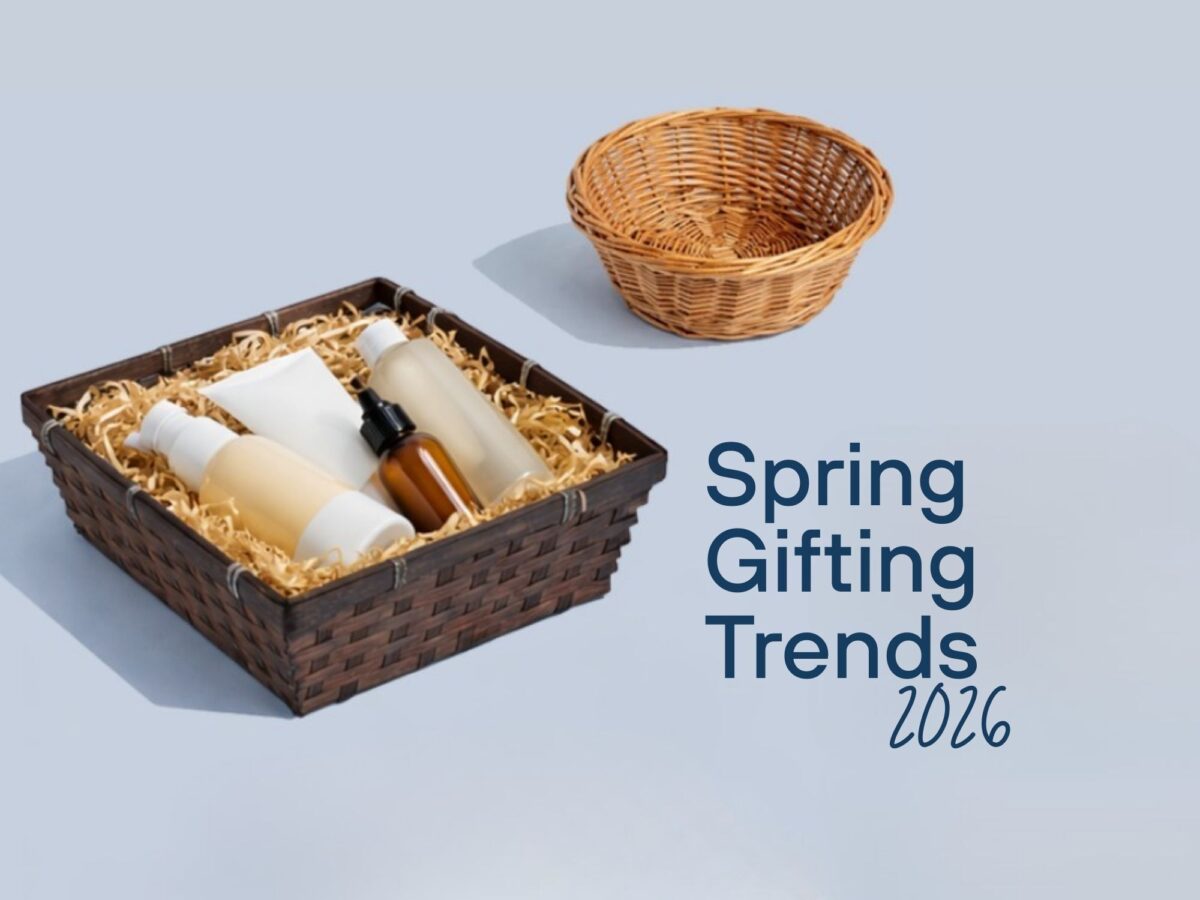 Selection of hampers and gift packaging that will help you update your packaging range for spring 2026