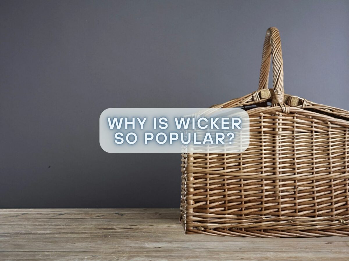 Gadsby wicker hamper basket