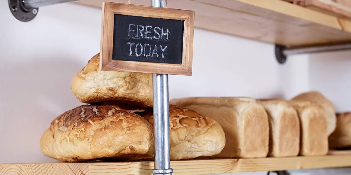 Fresh Bread on a stand