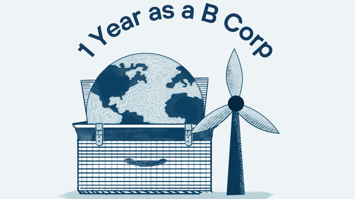 B Corp 1 Year Blog Header