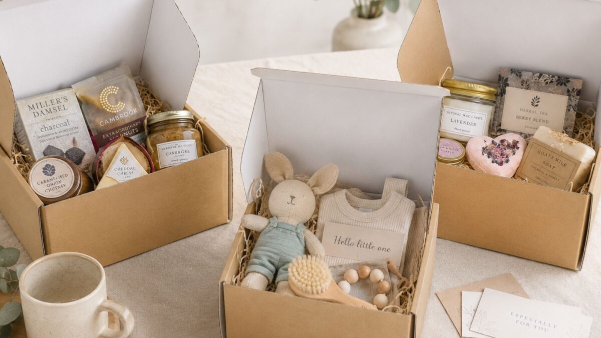 Ecommerce boxes as hampers