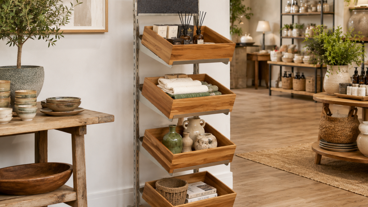 Metal display stands