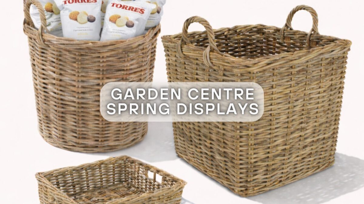 Prepping garden centre displays for spring