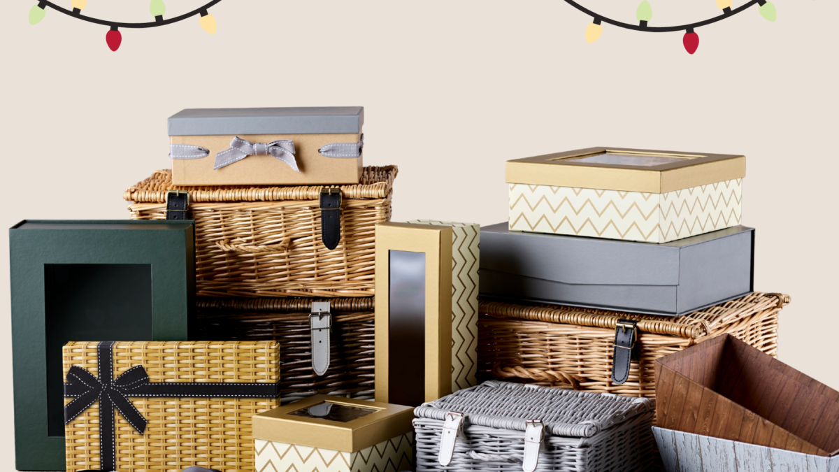 Retail display prep for Christmas