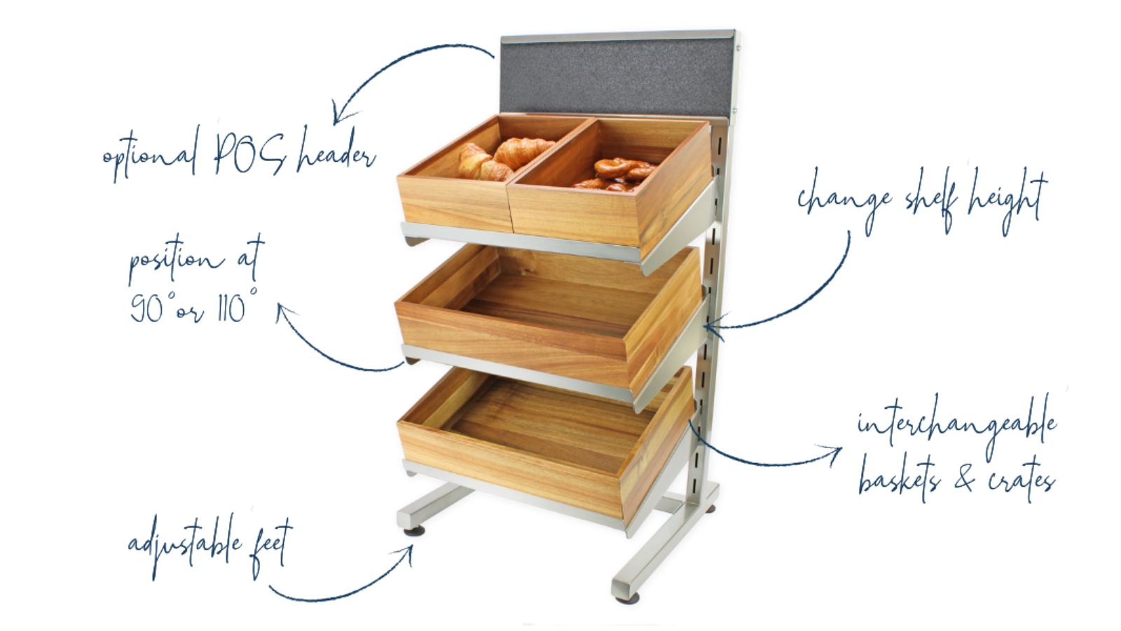 Metal Freestanding Display Stands