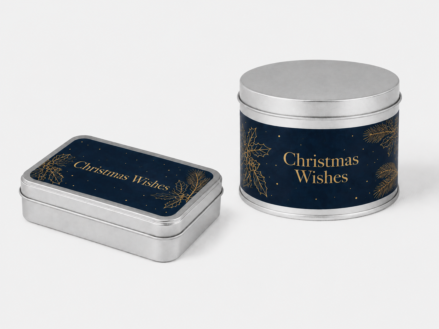 Tin Stickers Christmas Wishes