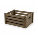 1/2 GN Olive Grey Wooden Crate