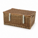20 Inch Wicker Hamper Basket - Bronzed