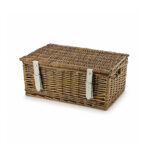 16 Inch Wicker Hamper Basket - Bronzed