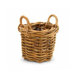 Medium Round Brown Kubu Rattan Basket