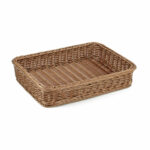Taupe Polywicker Basket -  40 x 30cm