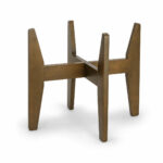 Wooden Shopping Basket Stand