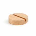 Small Round Oak Ticket Holder