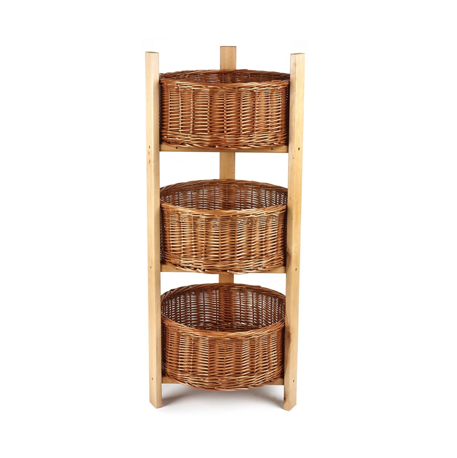 3 Tier Round Basket Display Stand
