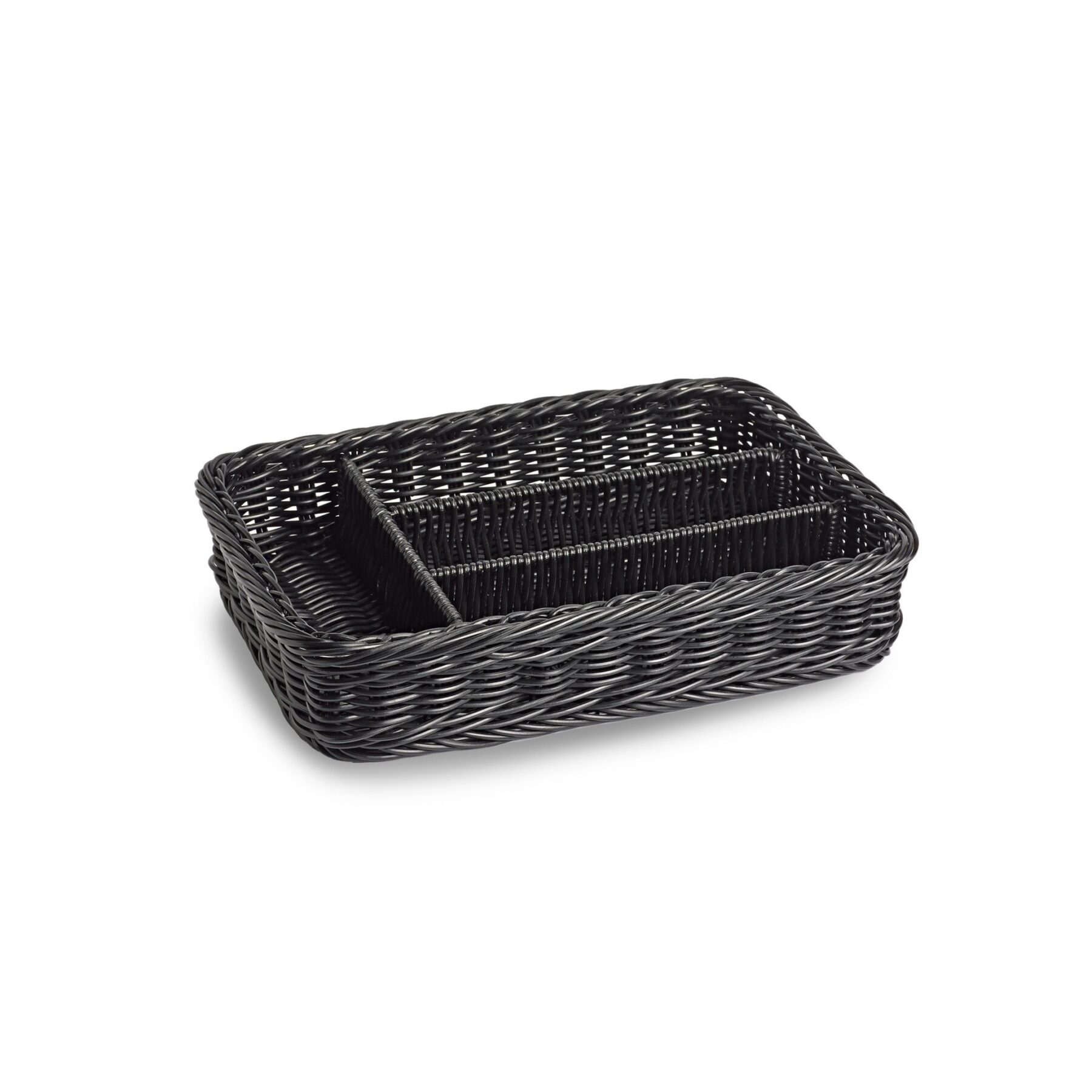 Polywicker Cutlery Tray - Black