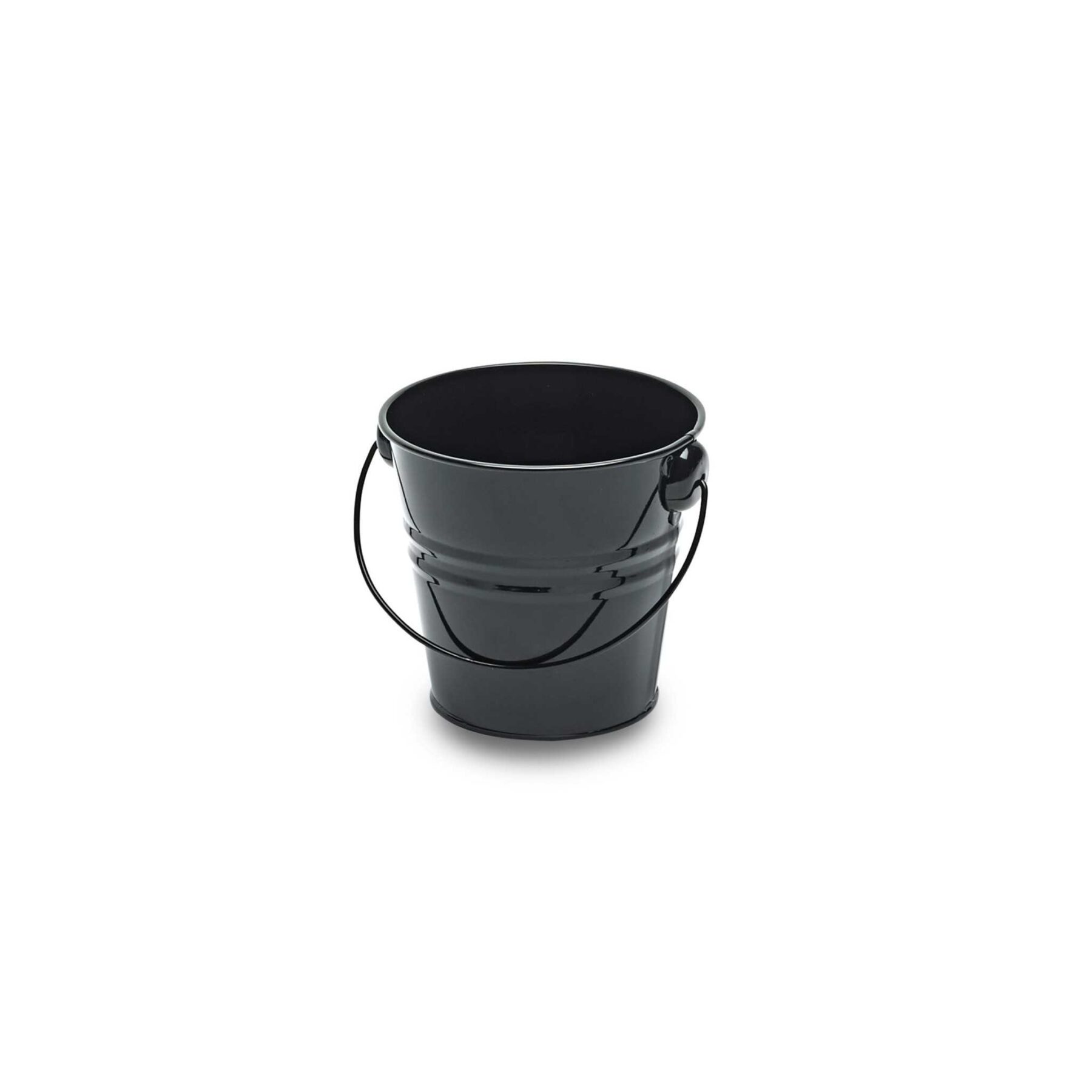 Small Metal Serving Bucket - Black