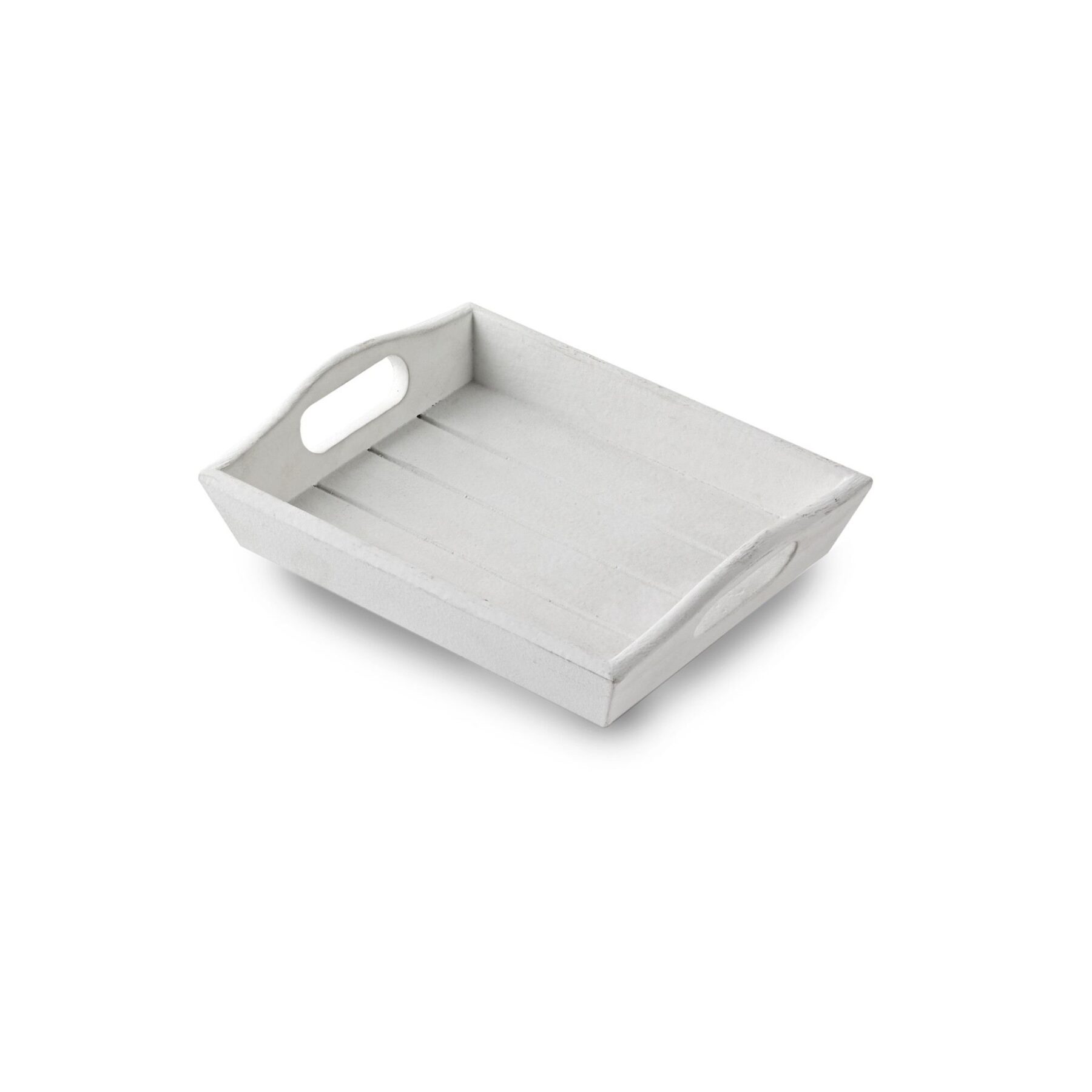 Small Wooden Tray - White