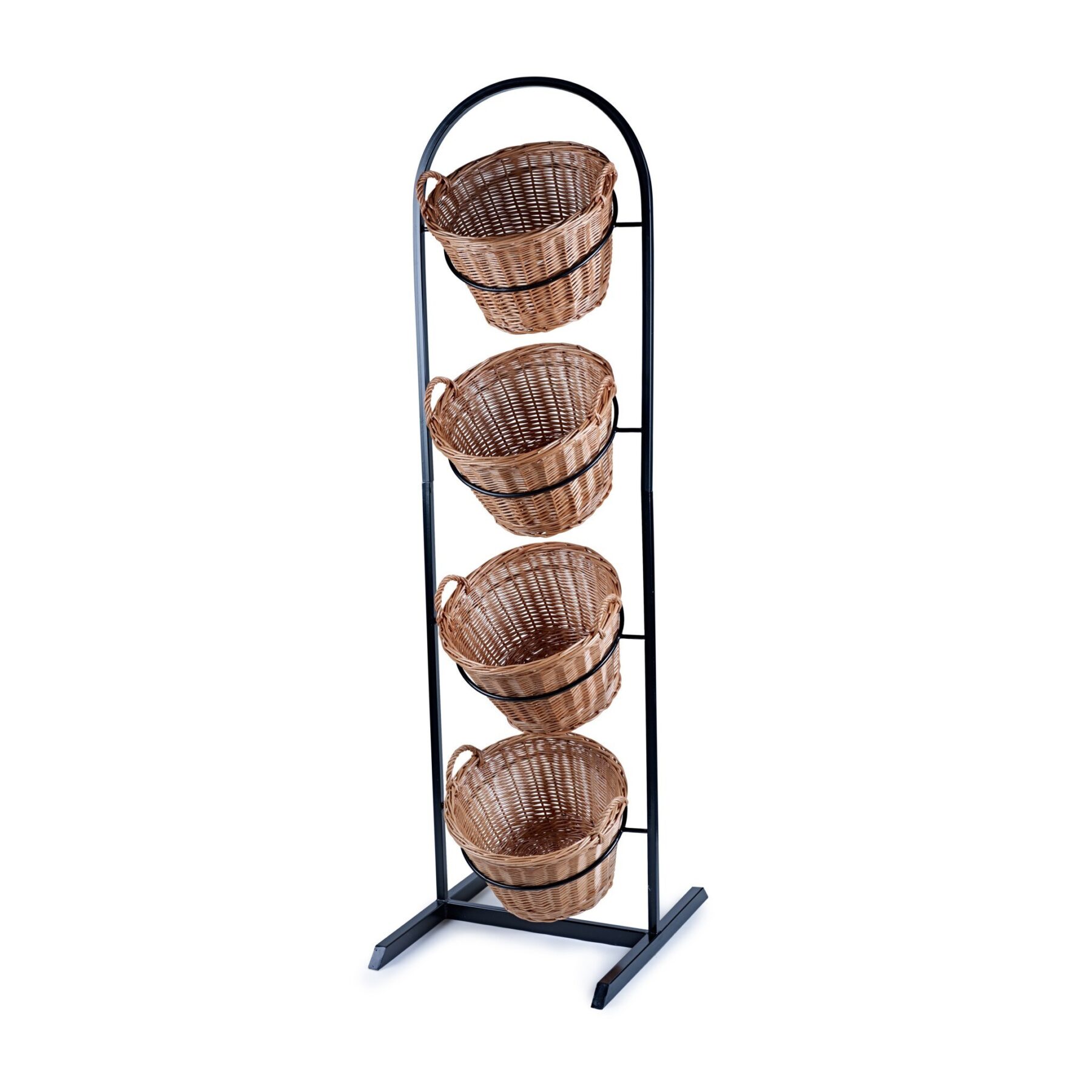 4 Tier Metal Display Stand with Baskets