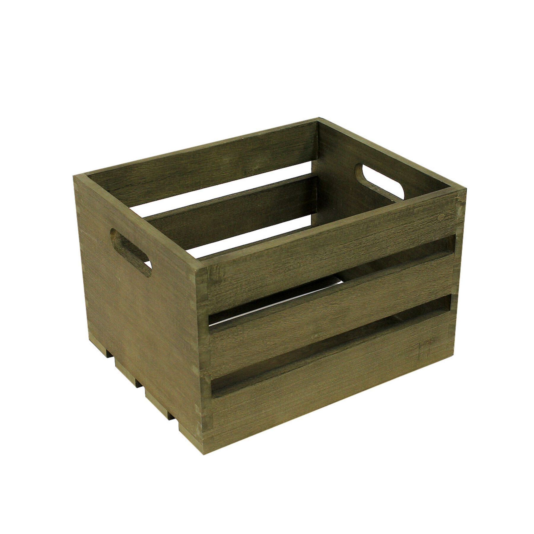 Large Wooden Crate - Dark
