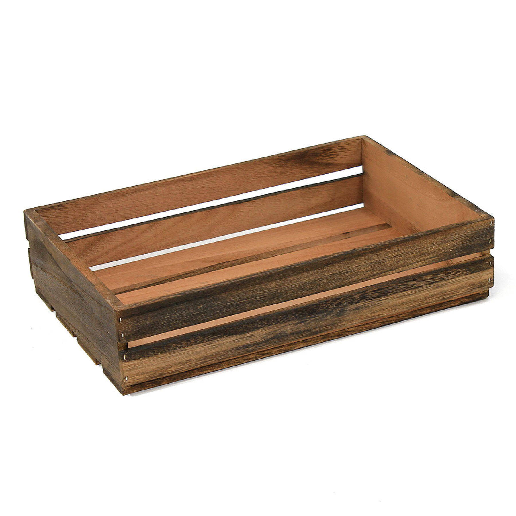 Large Dark Wooden Crate