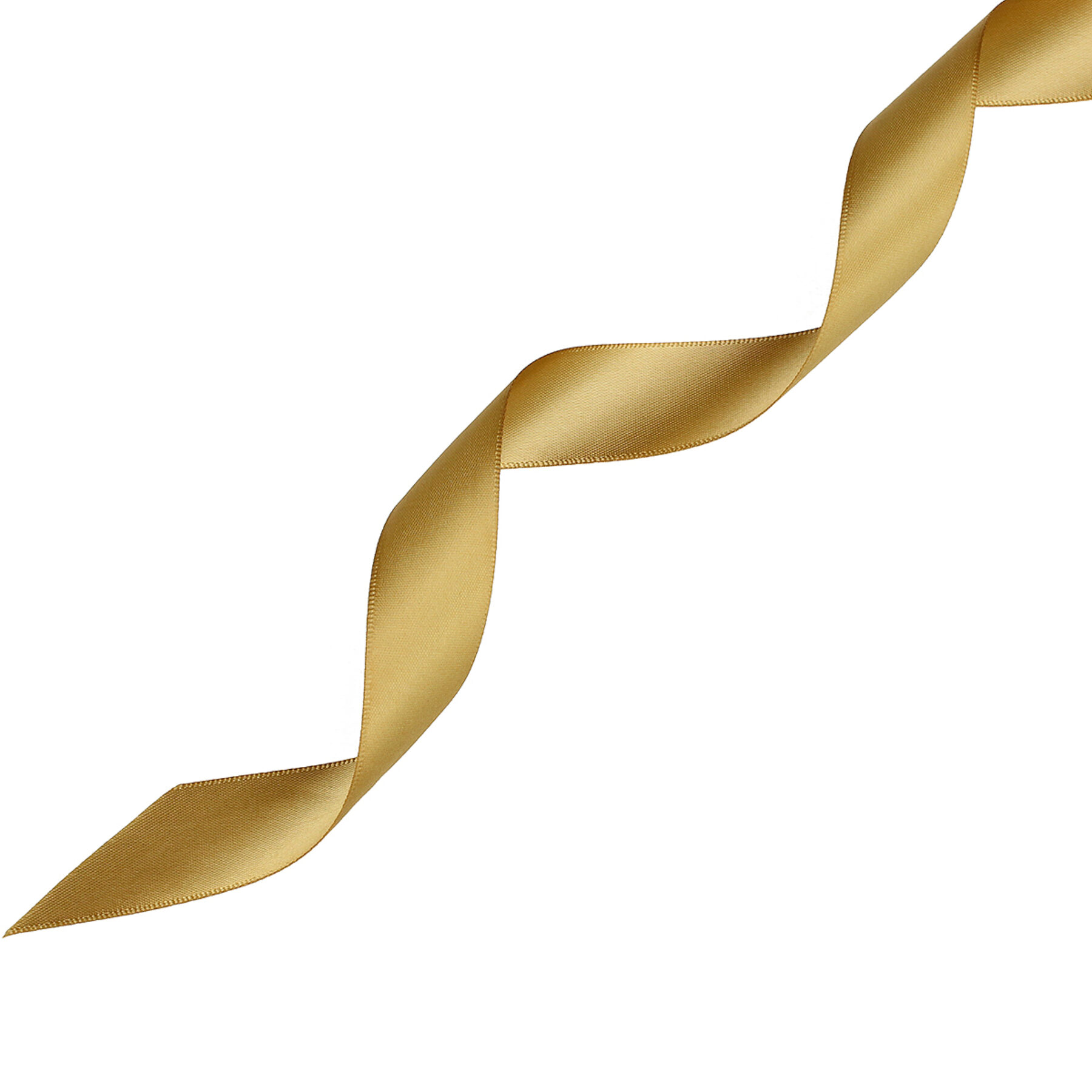 Gold Double-Faced Satin Ribbon - 25m
