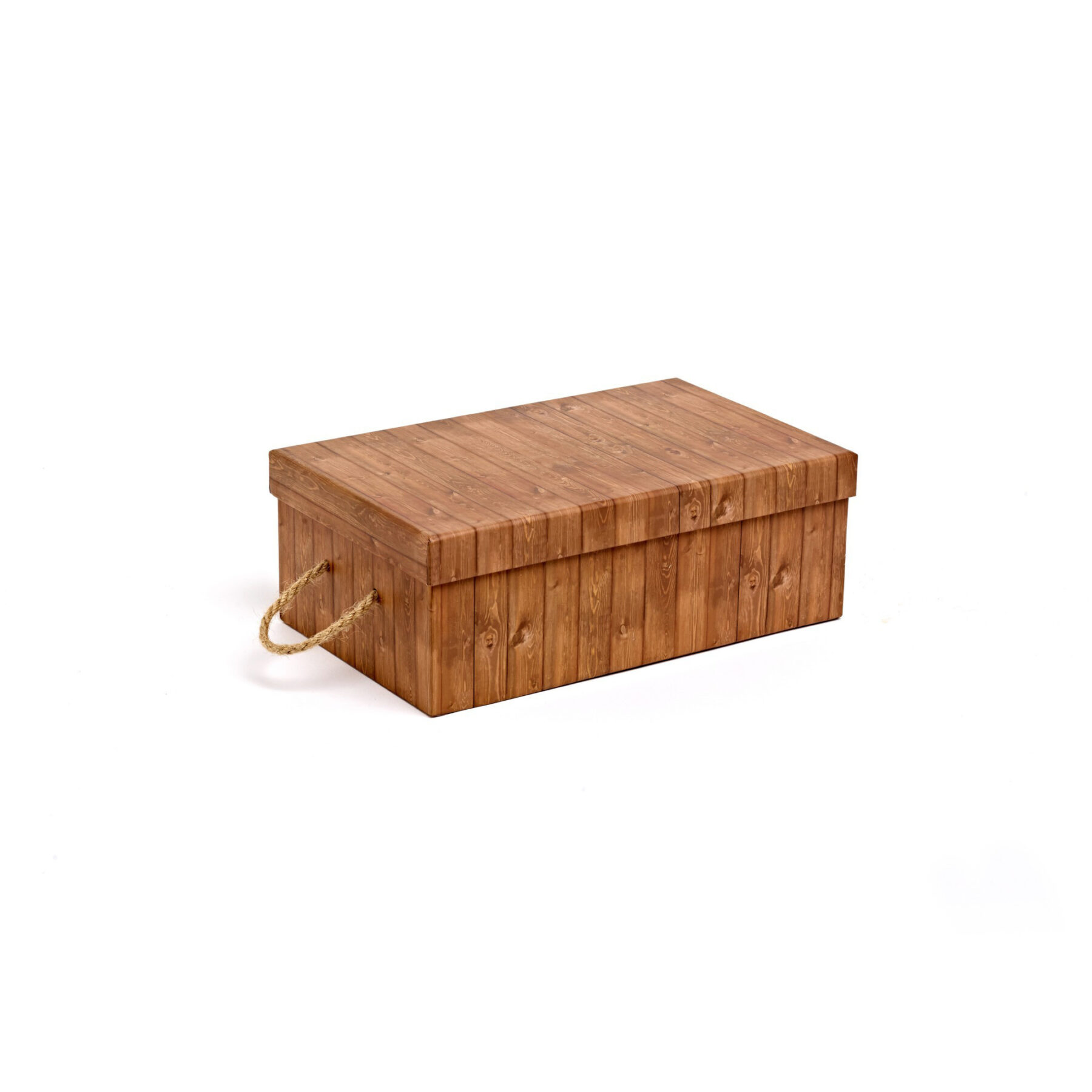 Small Card Hamper Box - Wood Print
