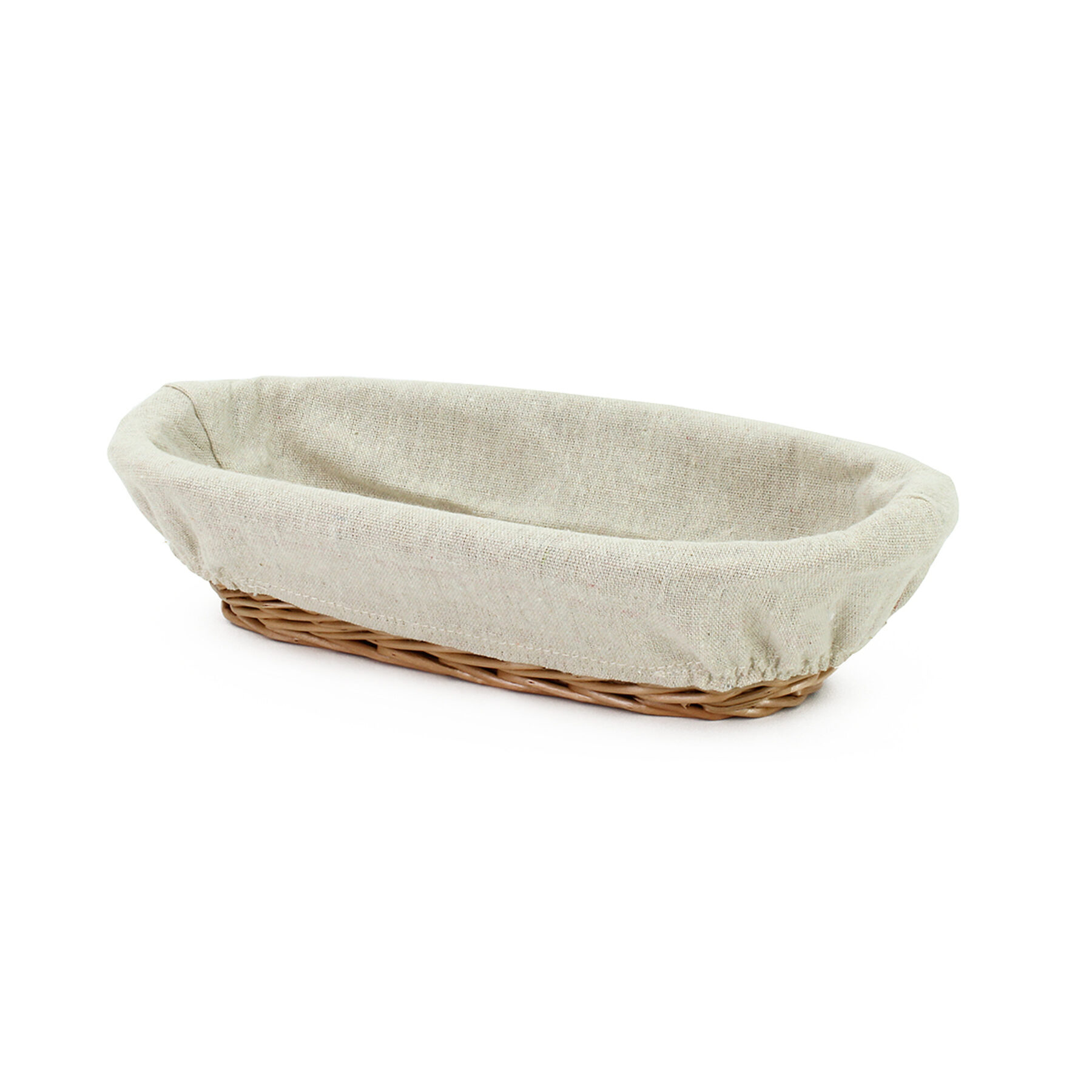 Oval Lined Proving Basket - 1KG