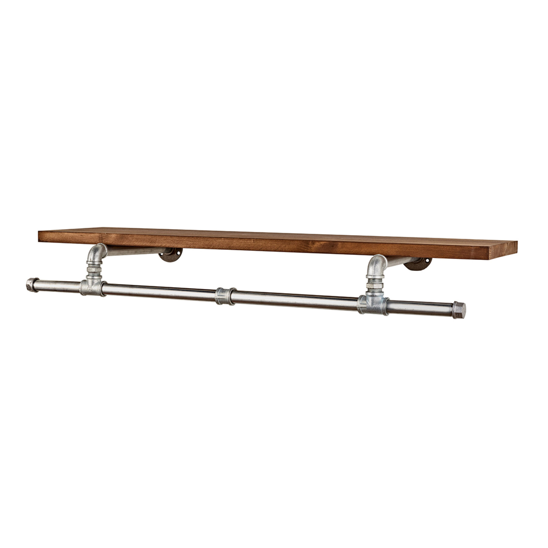 100cm Industrial Shelf with Rail - Set 4